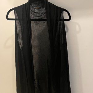 BCBG black sleeveless cardigan